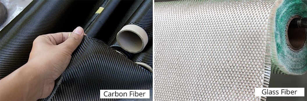 carbon and glass fiber Composite materials